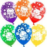 Зверята и подарки пастель