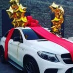 Украшения автомобиля шарами
