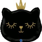 Фигура Котенок Принцесса (черный) 66 см